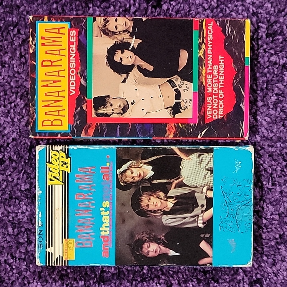 Rare Vintage Bananarama VHS bundle